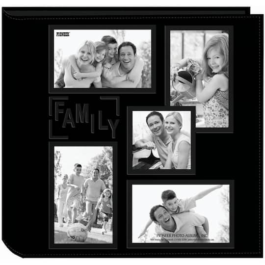 Pioneer&#xAE; Family 5-Up Sewn Embossed Collage Frame Photo Album